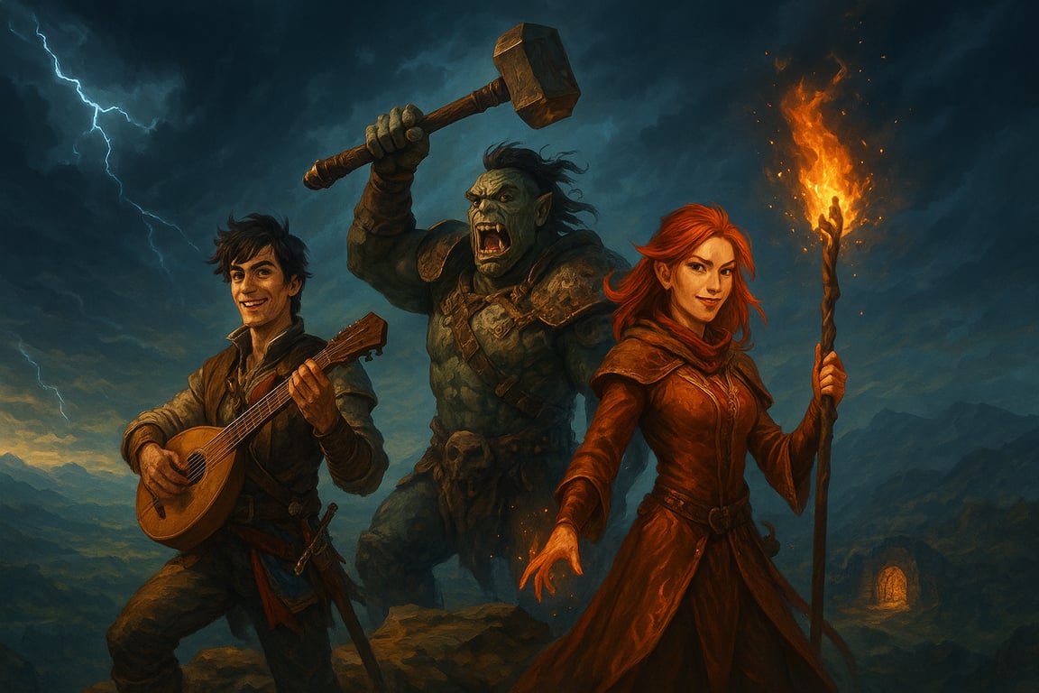 Cover art for Legends, Lutes & Lunatics: The Brineport Chronicles, an adventure scenario on AI Dungeon