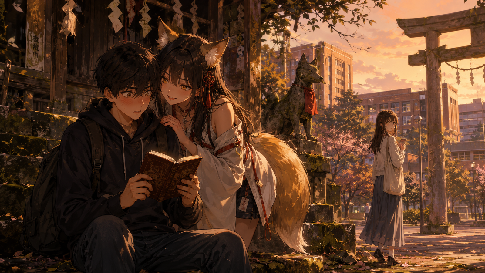 Cover art for The Kitsune Knows My Crush (ðŸŽ), an innerself scenario on AI Dungeon