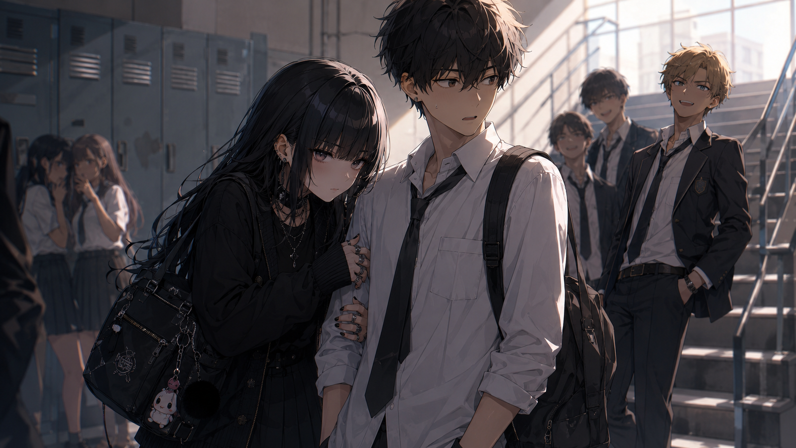 Cover art for Accidentally Best Friends with the Goth Girl (ðŸŽ), an innerself scenario on AI Dungeon
