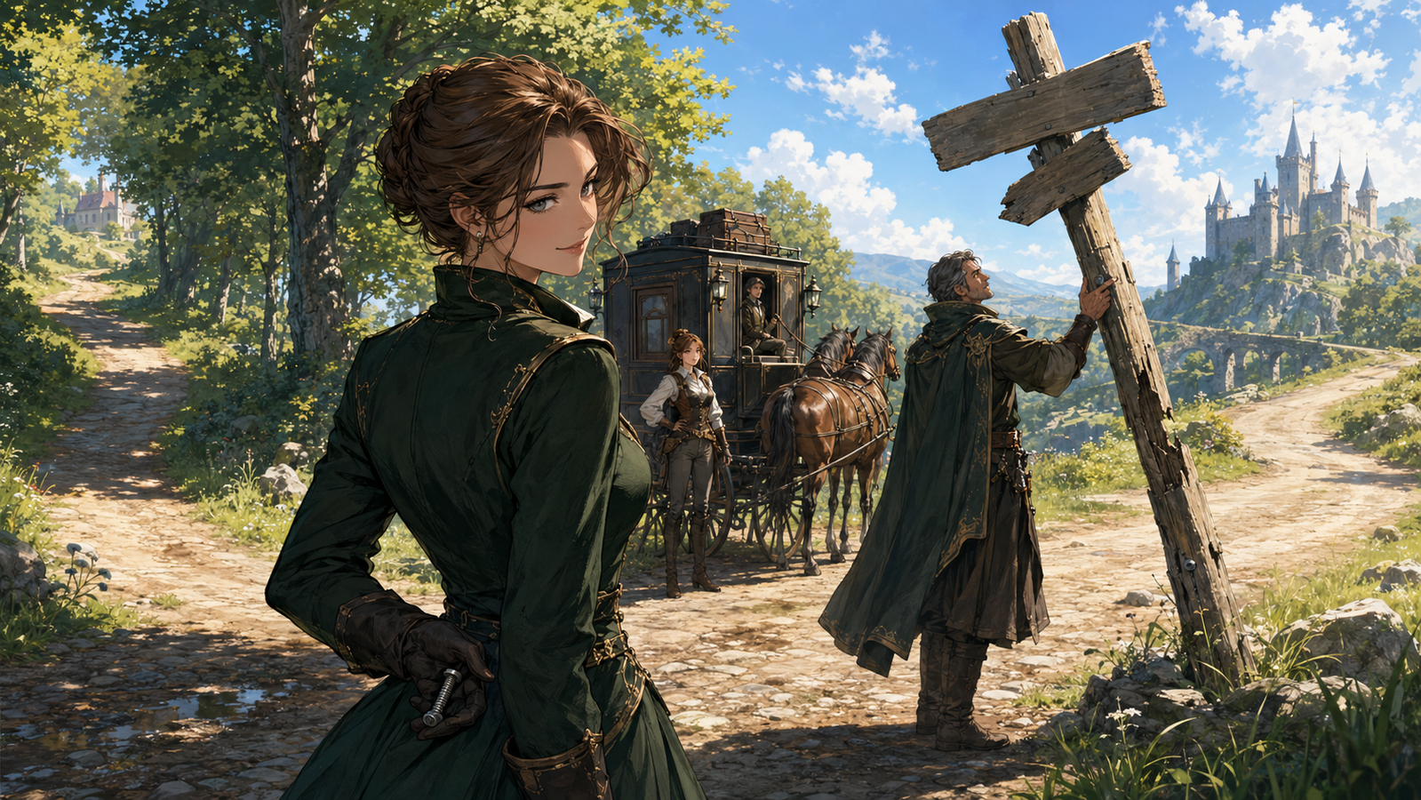 Cover art for A Royal Detour (ðŸŽ), an innerself scenario on AI Dungeon