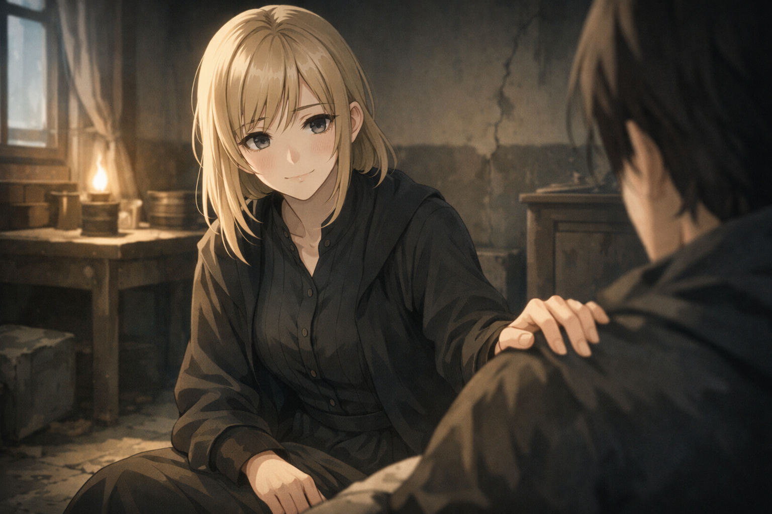 Cover art for Safe in Her Hands (đźŽ), an innerself scenario on AI Dungeon