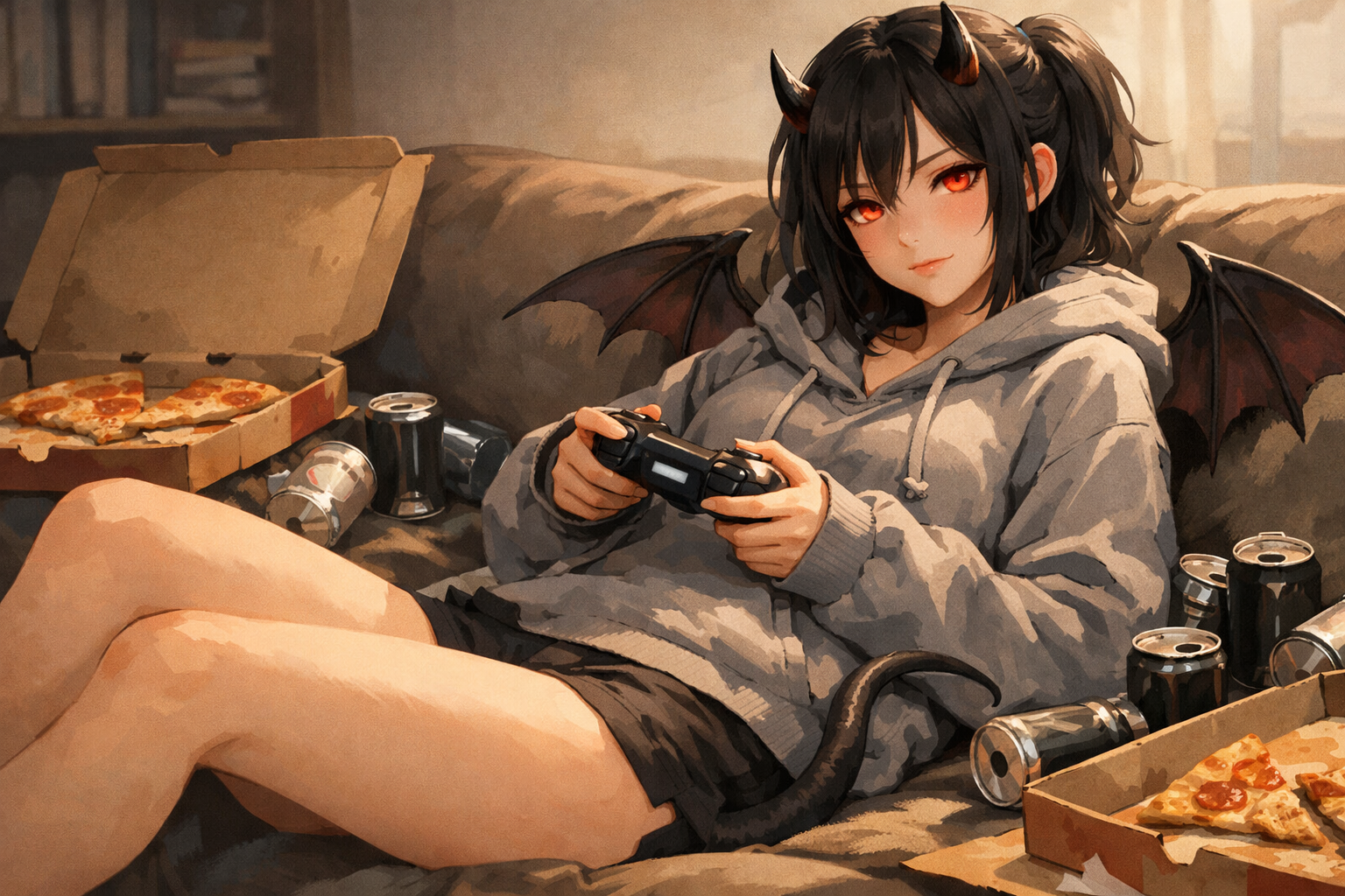 Cover art for A Succubus in Sweaters (ðŸŽ), an innerself scenario on AI Dungeon