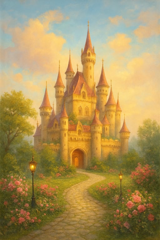 Cover art for The Sentient Castle of Fate, a romance scenario on AI Dungeon