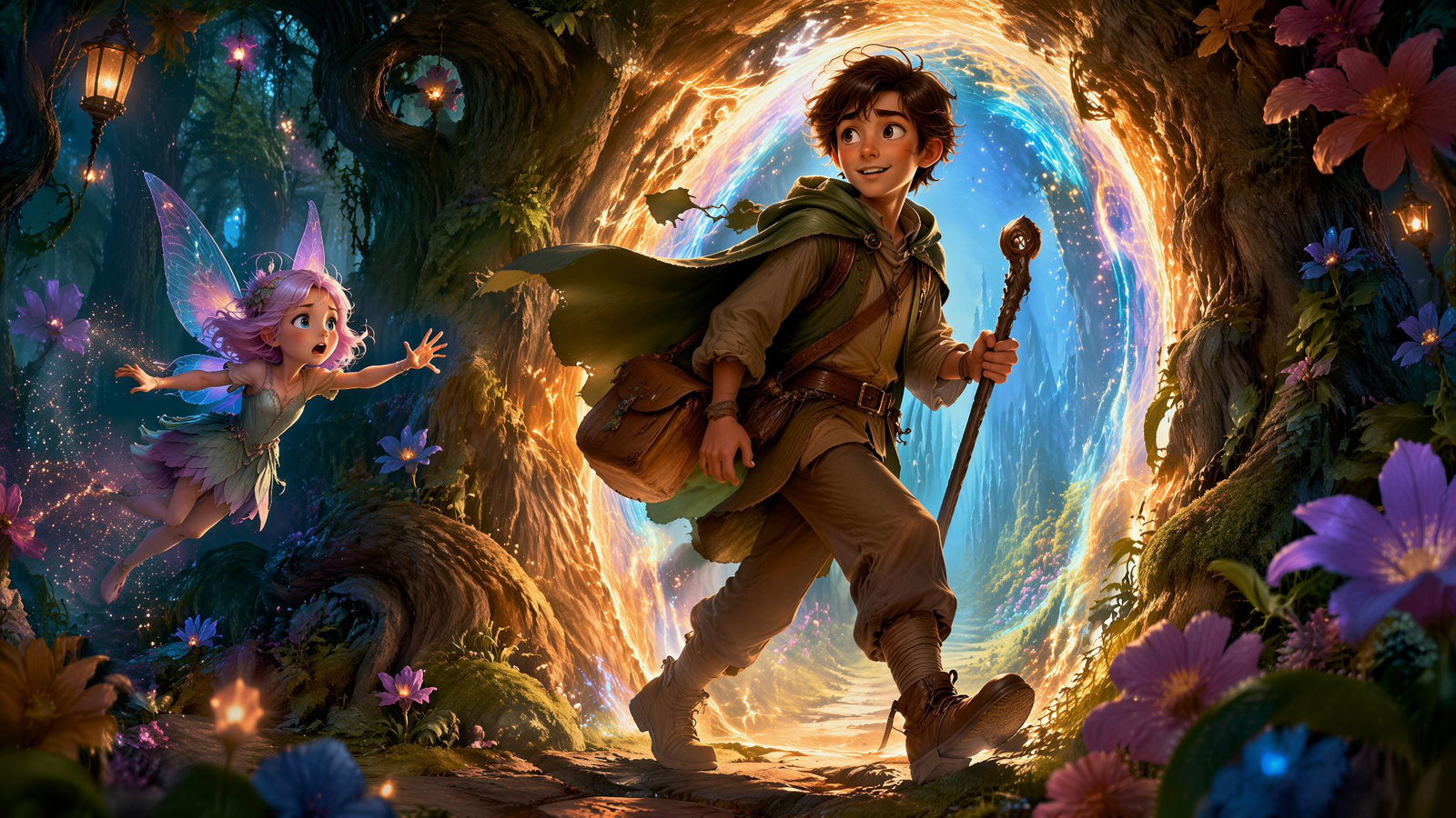 Cover art for The Fairy Shortcut, an autocard scenario on AI Dungeon