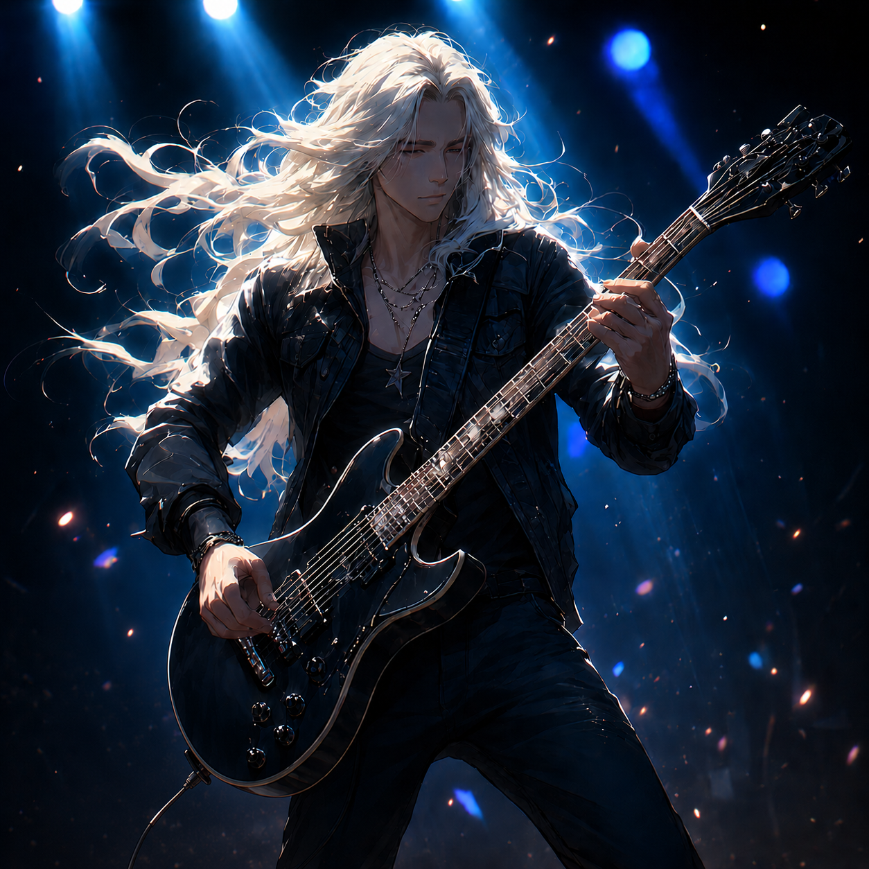 Cover art for Guitarist Ex, a savehusbandos scenario on AI Dungeon
