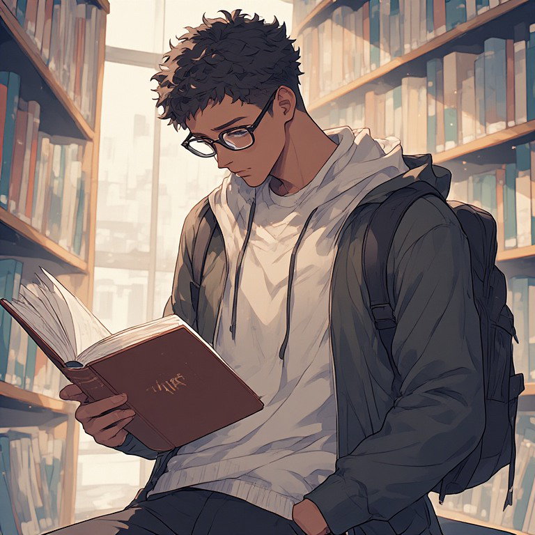 Cover art for Nerd at the library , a savehusbandos scenario on AI Dungeon