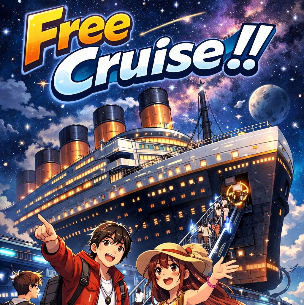 Cover art for Free cruise!!, a cruise scenario on AI Dungeon