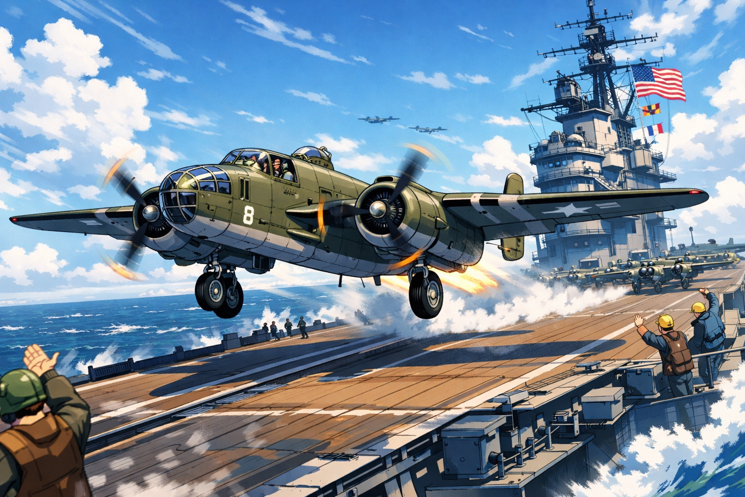 Cover art for Doolittle Raid but with a catch, a world war 2 scenario on AI Dungeon