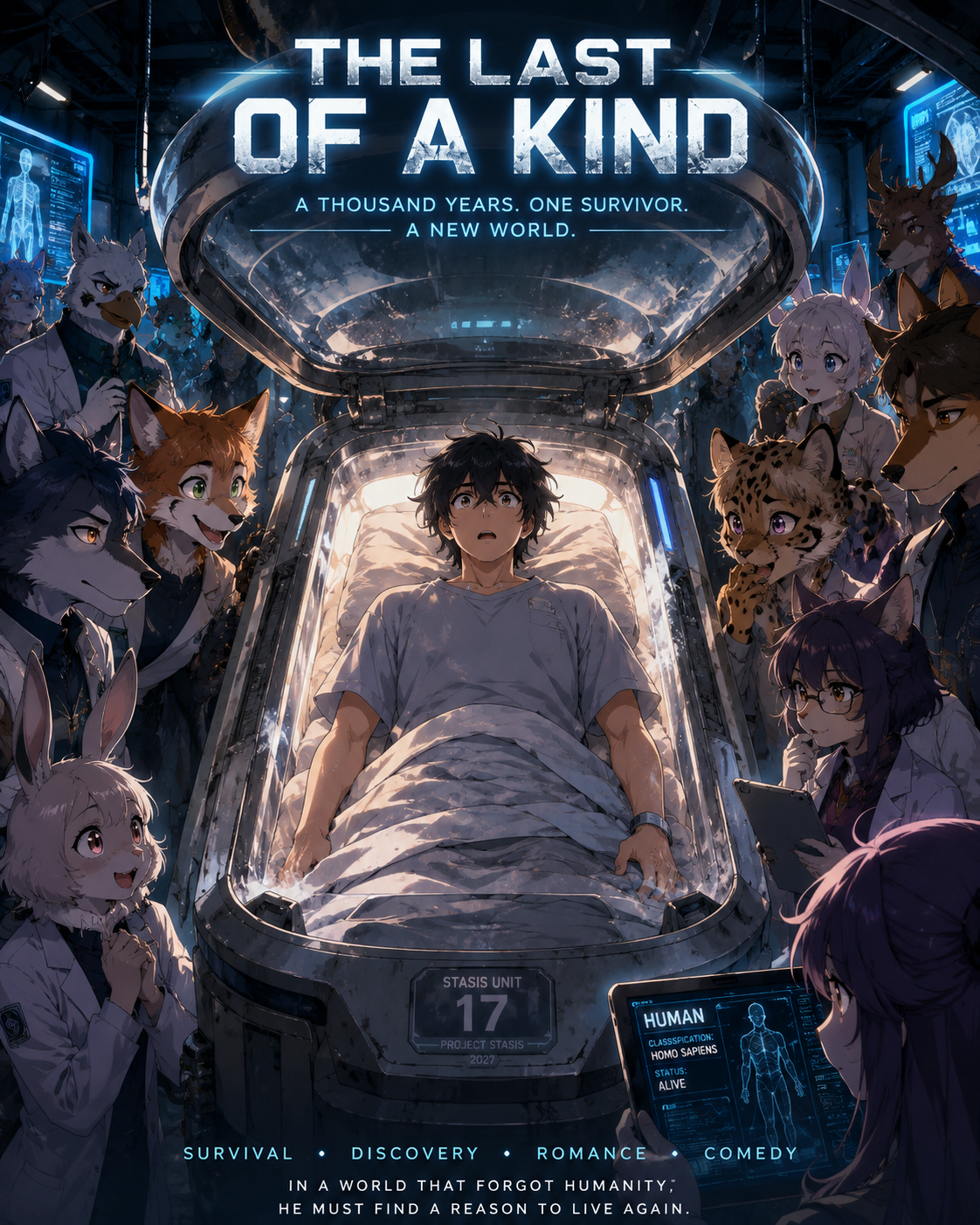 Cover art for The last of a kind , a romance scenario on AI Dungeon