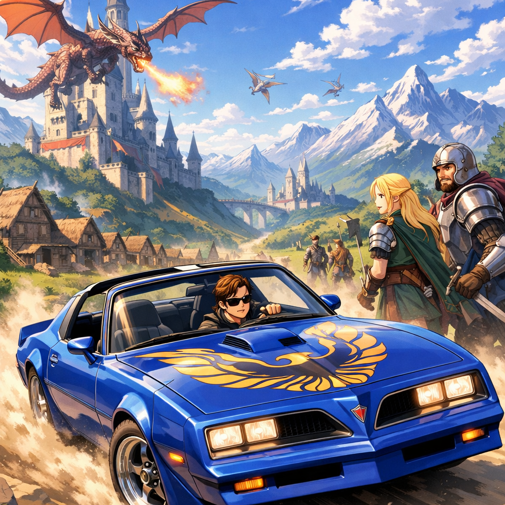 Cover art for Joy ride turned Isakai, an isakai scenario on AI Dungeon