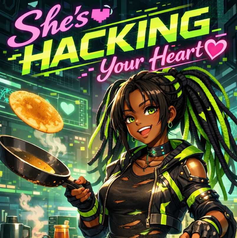 Cover art for She’s hacking your heart, a romance scenario on AI Dungeon