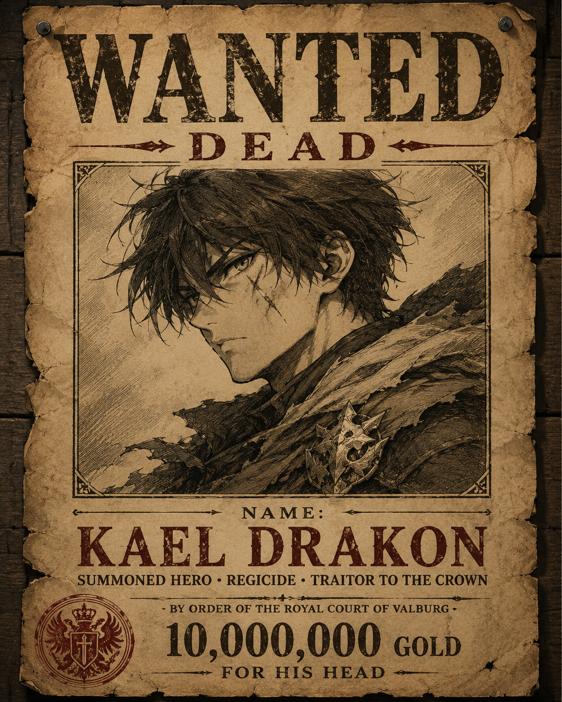 Cover art for Wanted dead, a romance scenario on AI Dungeon
