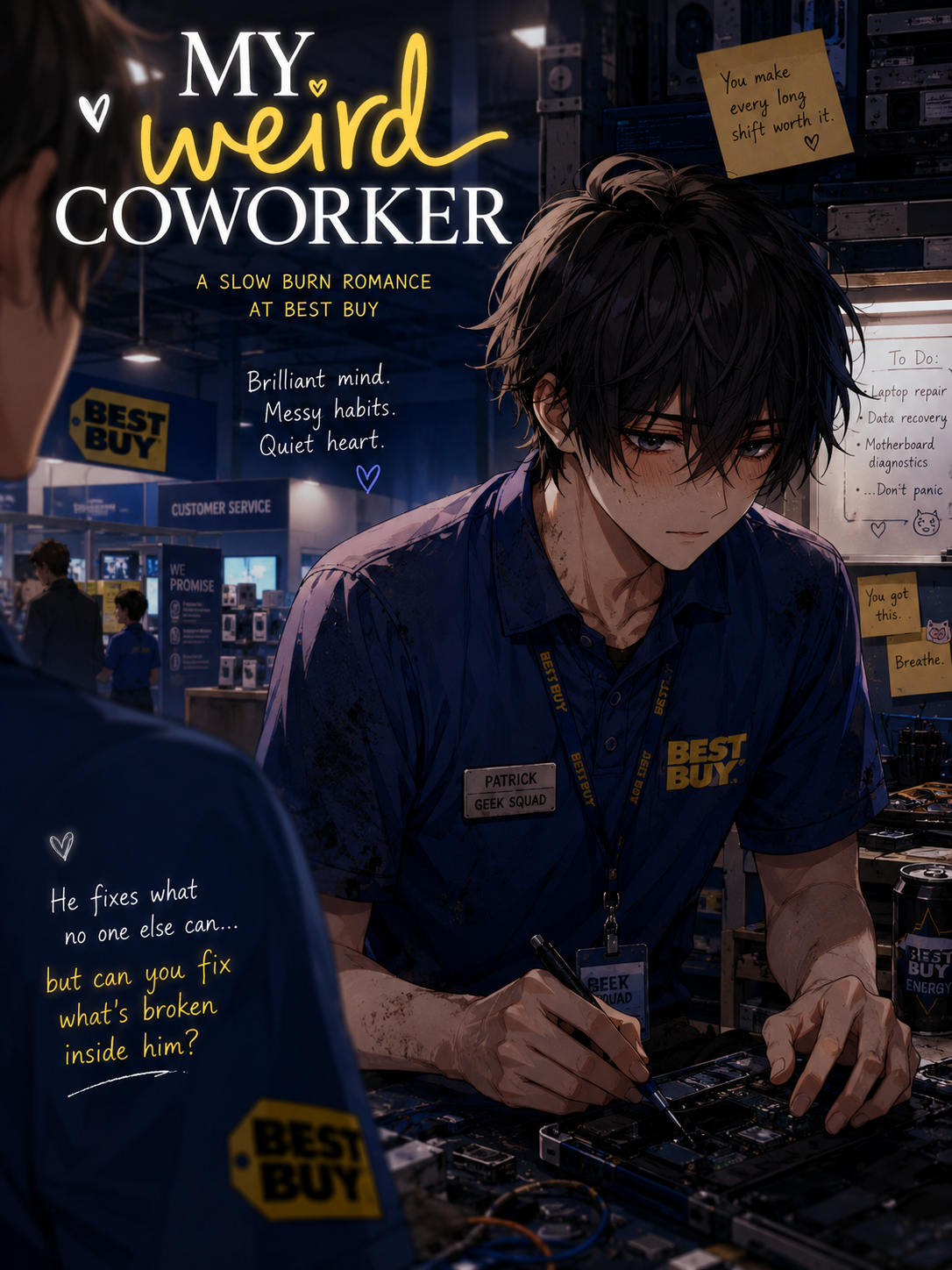 Cover art for My weird coworker, a weird coworker scenario on AI Dungeon