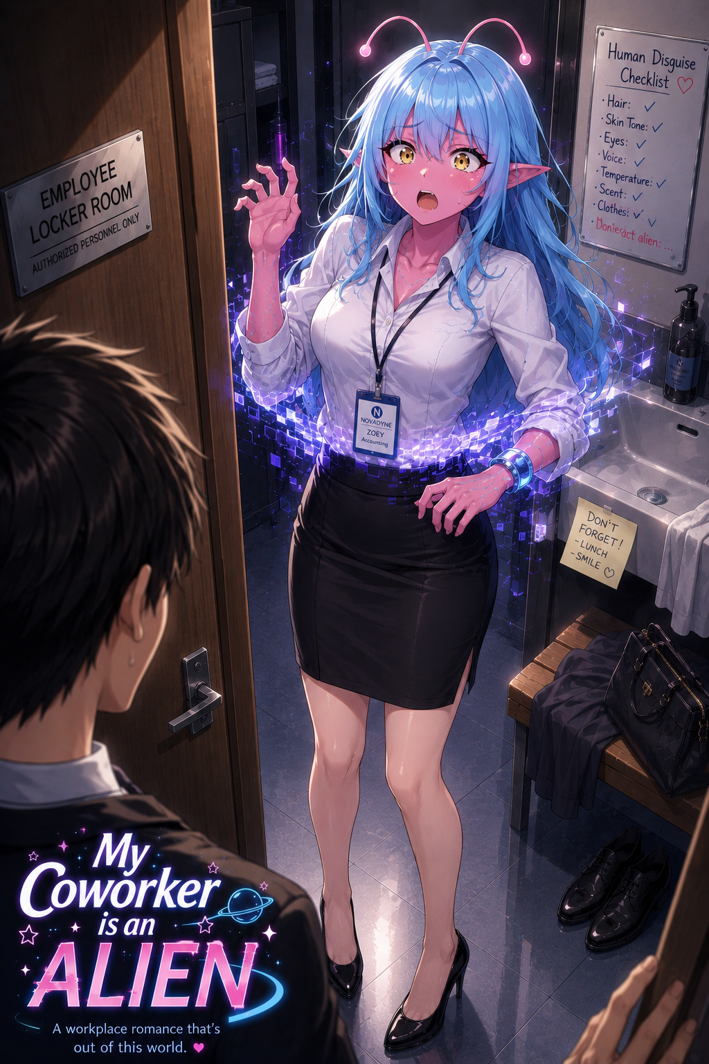 Cover art for My Coworker is an Alien!?!, a space alien scenario on AI Dungeon