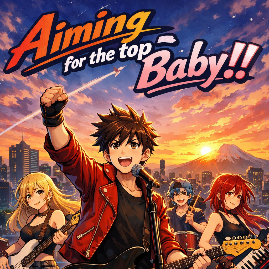 Cover art for Aiming for the top baby!!, a music scenario on AI Dungeon