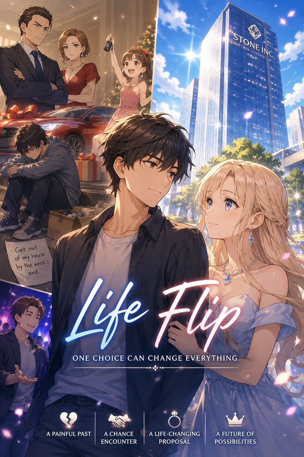 Cover art for Life Flip, a romance scenario on AI Dungeon