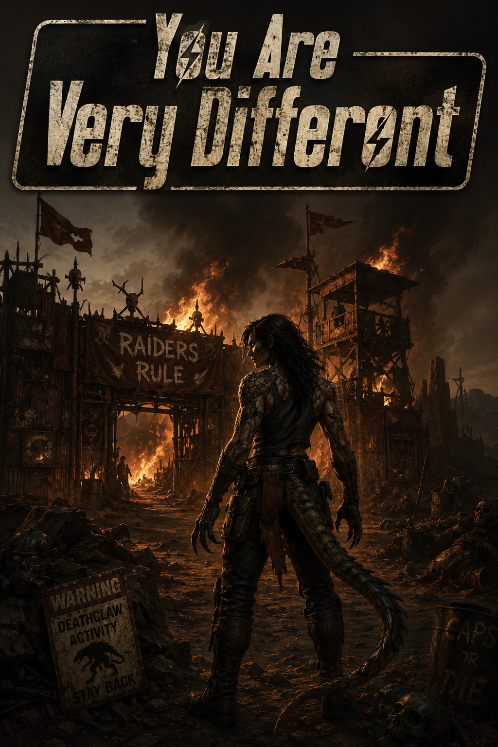 Cover art for You Are Very Different , an apocalypse scenario on AI Dungeon