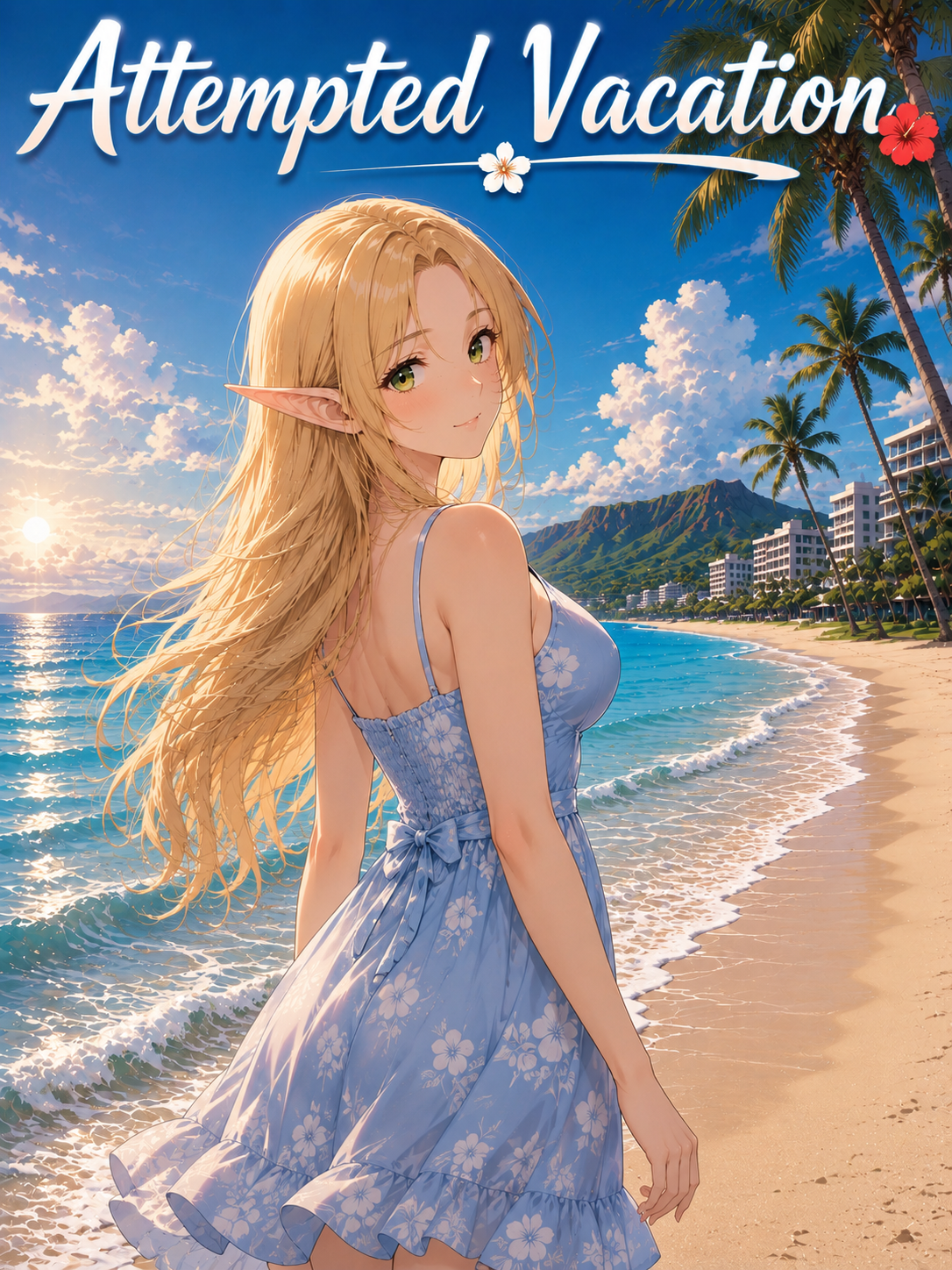 Cover art for Attempted Vacation , a romance scenario on AI Dungeon