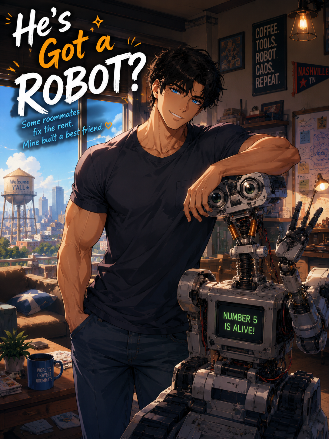 Cover art for He’s got a robot?, a hes got a robot scenario on AI Dungeon
