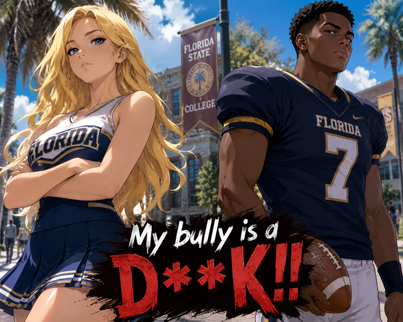 Cover art for My bully is a D**k!!, a modern scenario on AI Dungeon