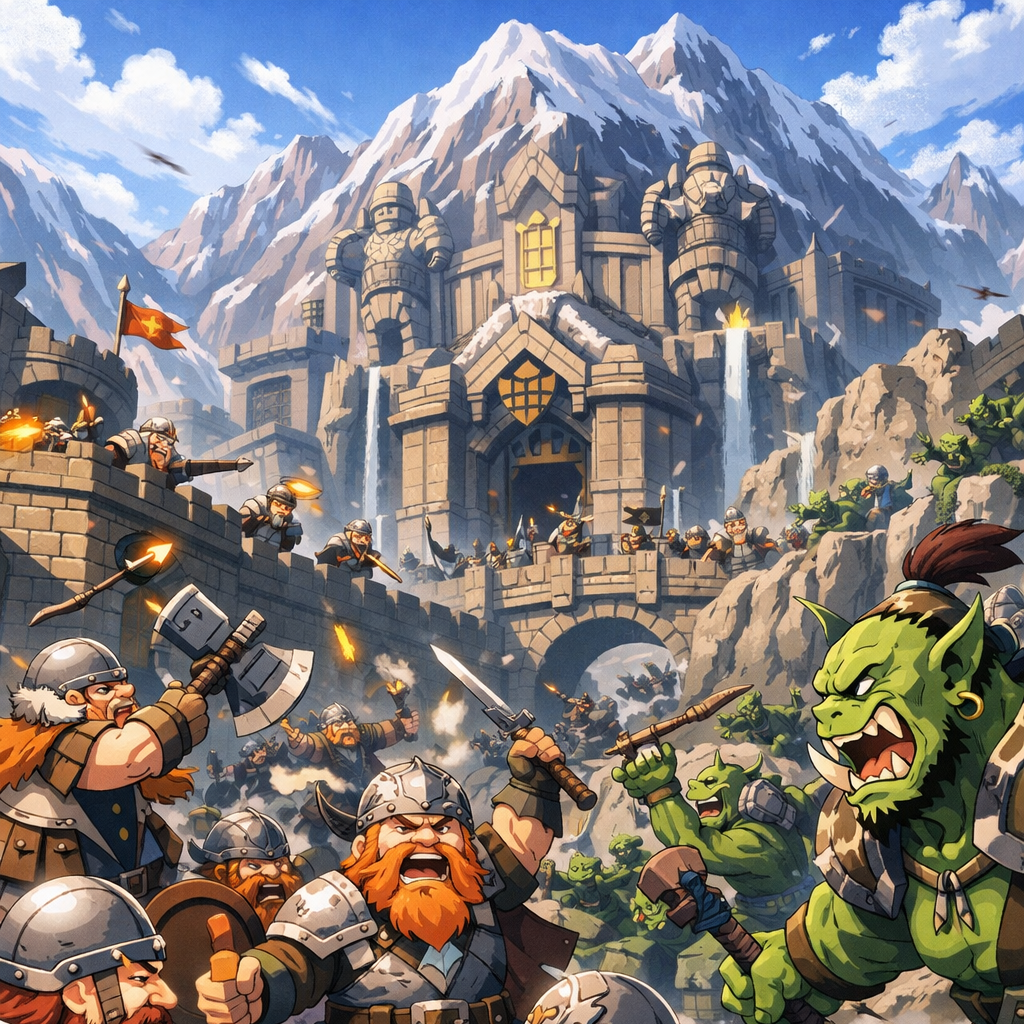 Cover art for When Hammers fall, a fantasy scenario on AI Dungeon