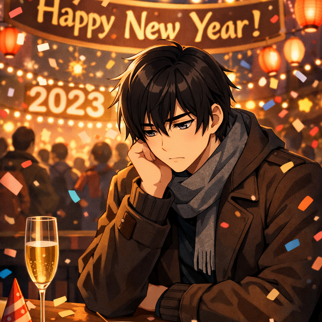 Cover art for Jack lonely New Year’s Eve, a new years scenario on AI Dungeon