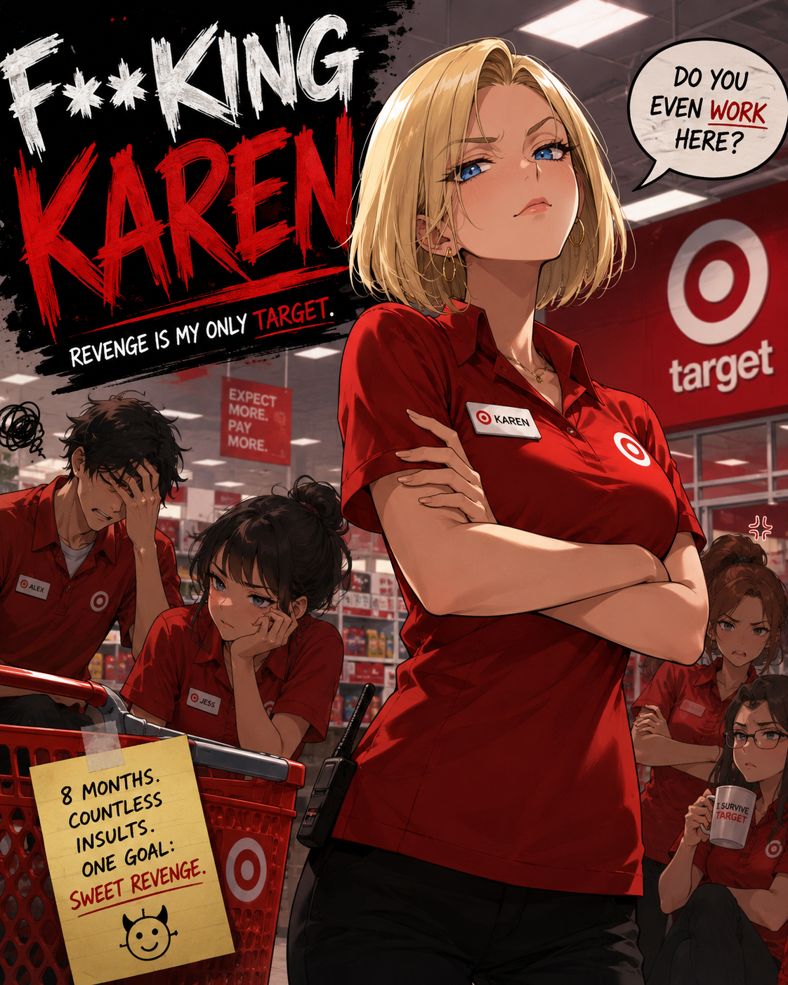 Cover art for F***king Karen!!, a karen scenario on AI Dungeon