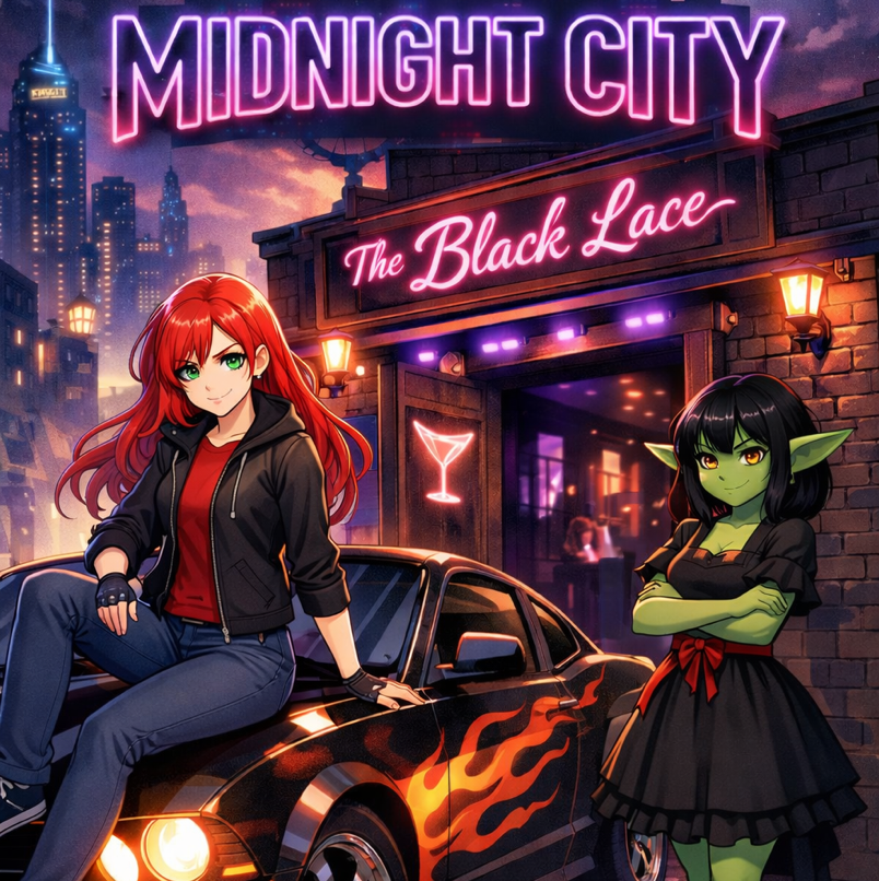 Cover art for Welcome to Midnight City , a slice of life scenario on AI Dungeon