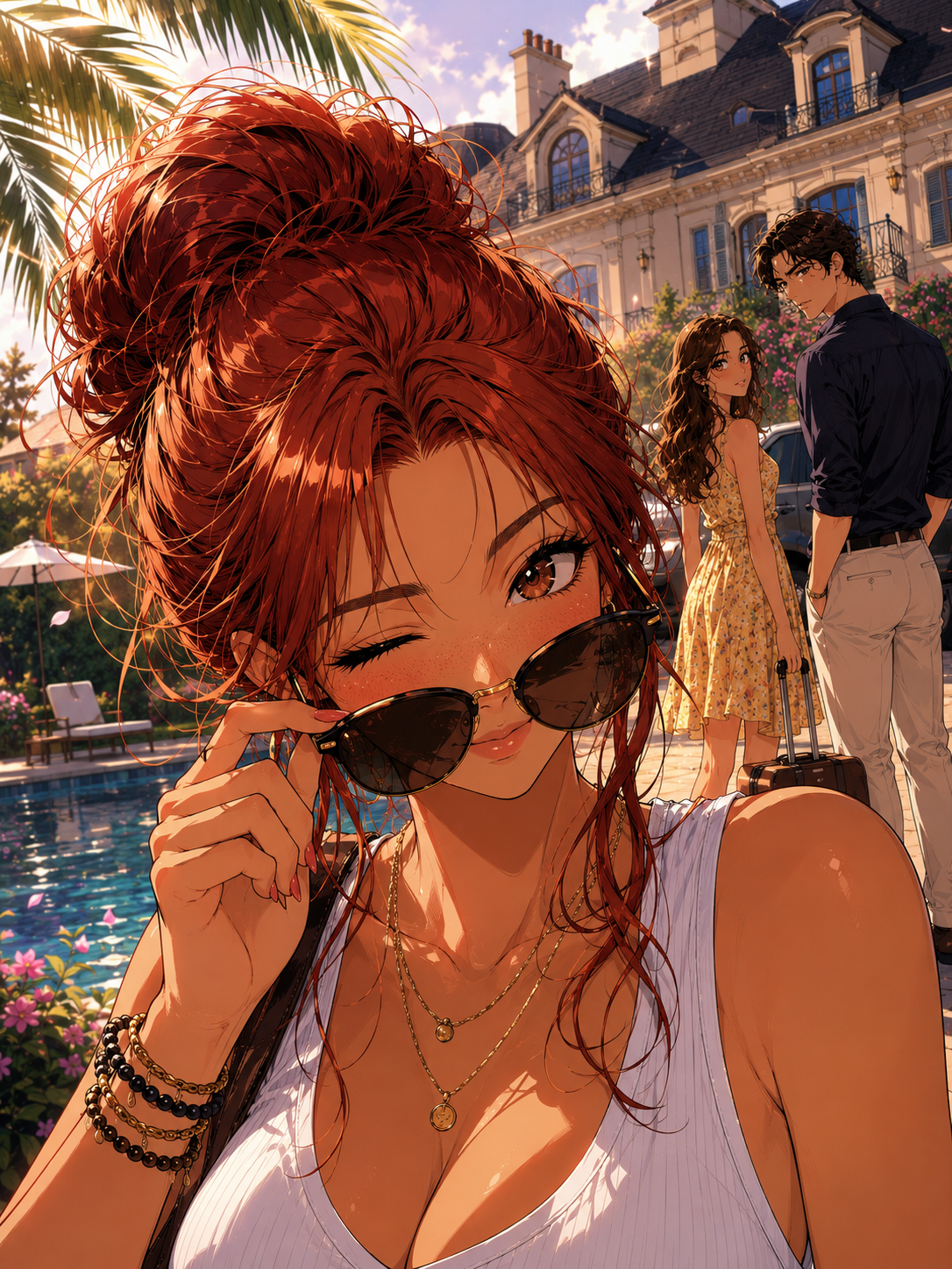 Cover art for Temptation Under the Sun 💋, a romance scenario on AI Dungeon