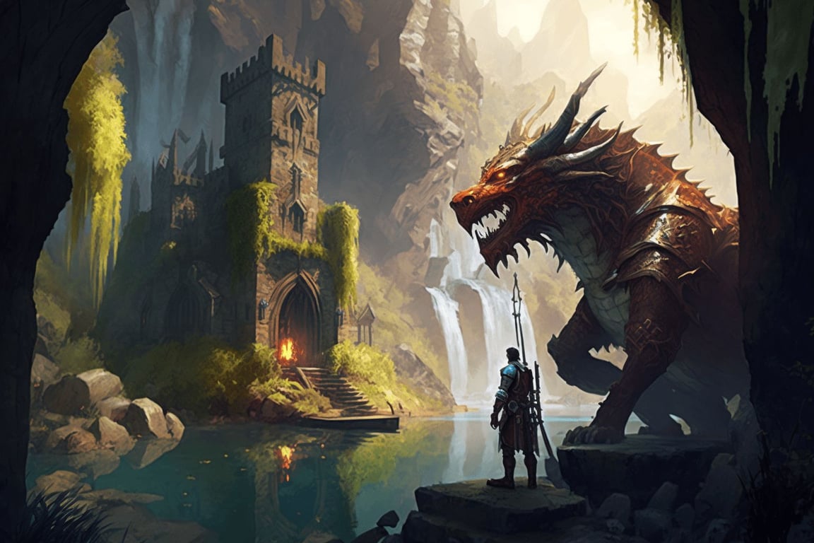 Cover art for Fantasy on AI Dungeon