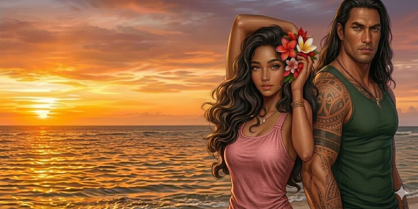 Cover art for Island Getaway 🌺, an interactive fiction scenario on AI Dungeon