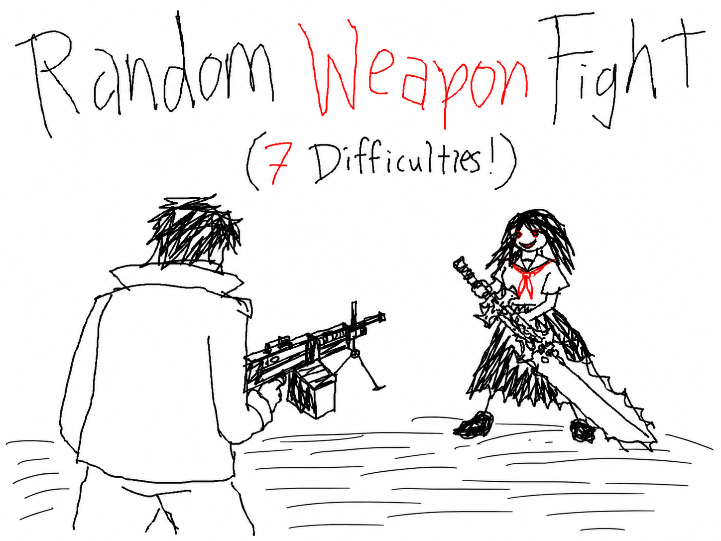 Cover art for Random Weapon Fight (7 Difficulties), an action scenario on AI Dungeon