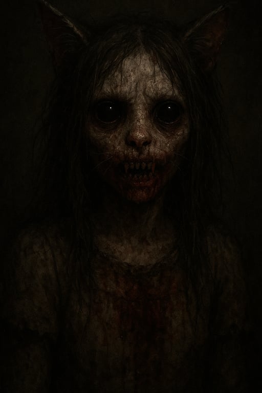 Cover art for The monstrous...catgirl, a horror scenario on AI Dungeon