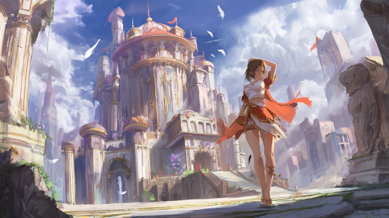 Cover art for Whispers of Caldros, a magic scenario on AI Dungeon