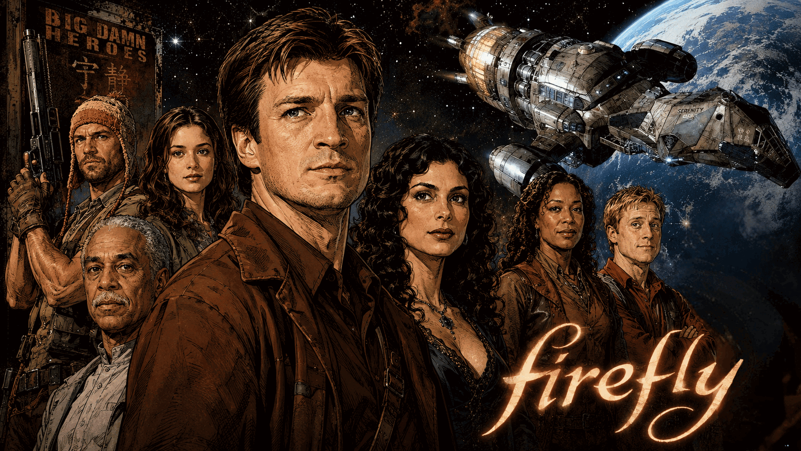 Cover art for Firefly, a firefly world on Voyage