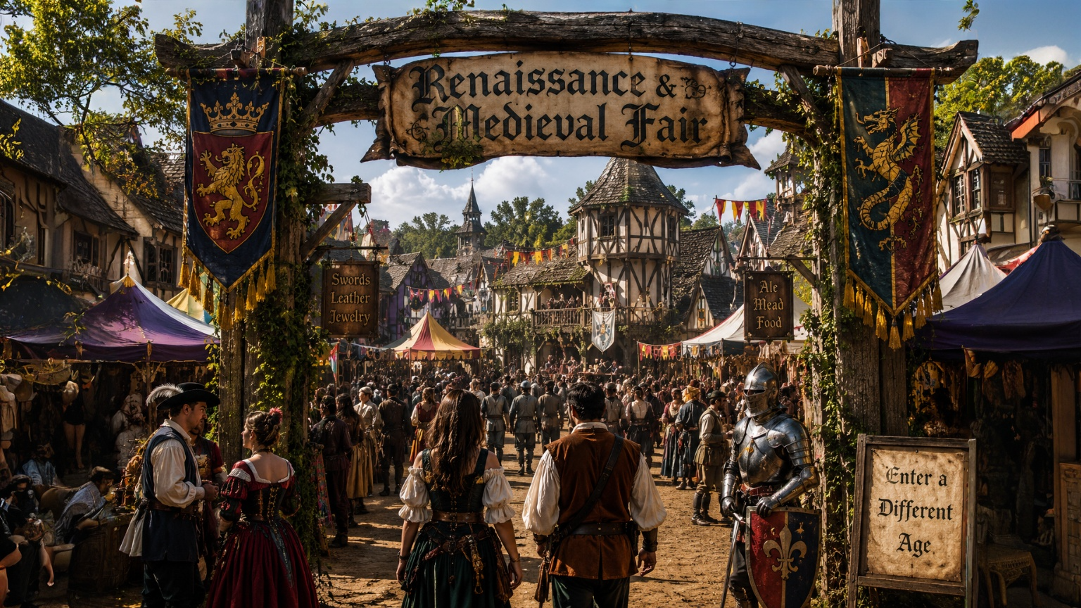 Cover art for Visiting the Ren Fair ⚜️, a renaissance fair scenario on AI Dungeon