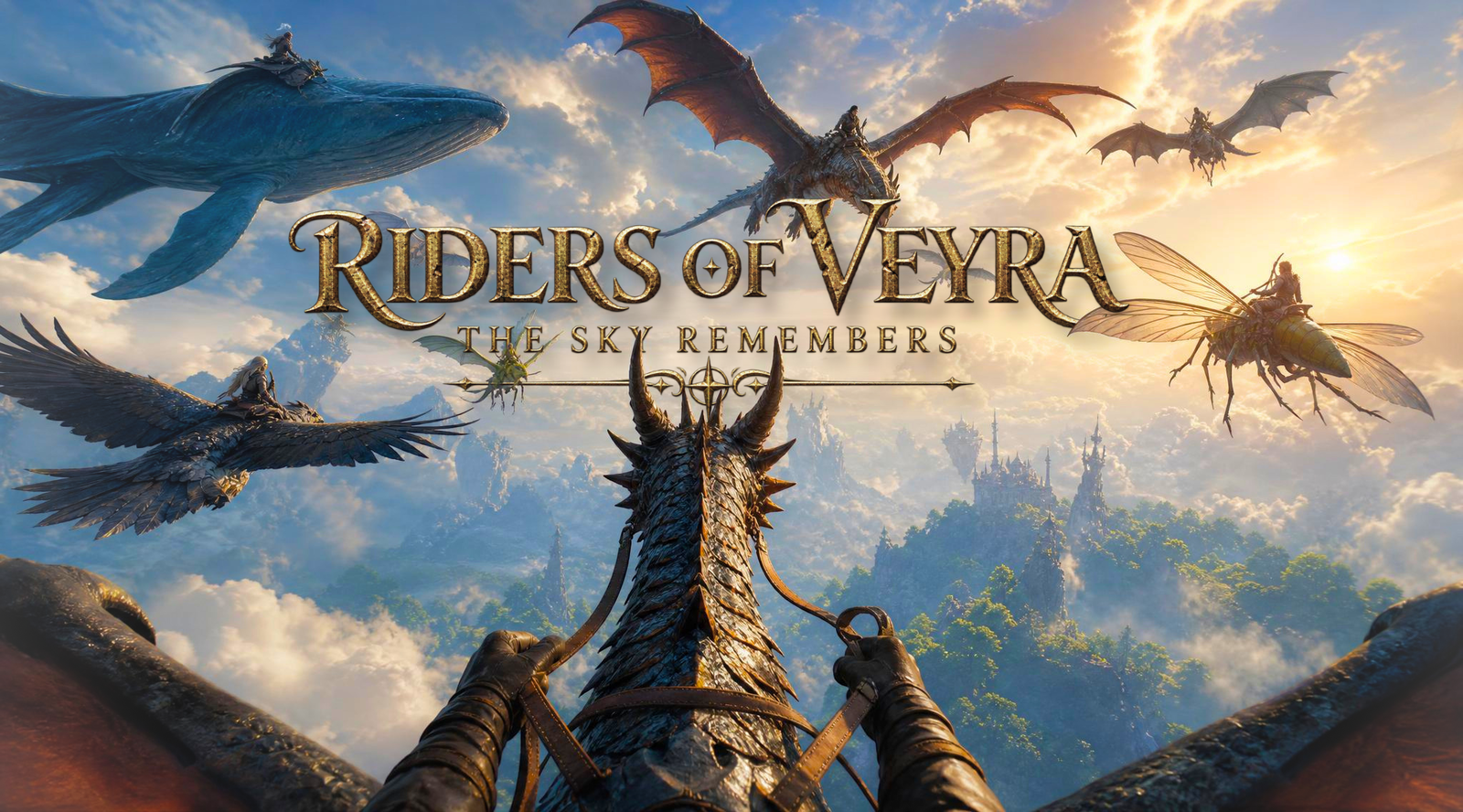 Cover art for Riders of Veyra: The Sky Remembers, a fantasy scenario on AI Dungeon