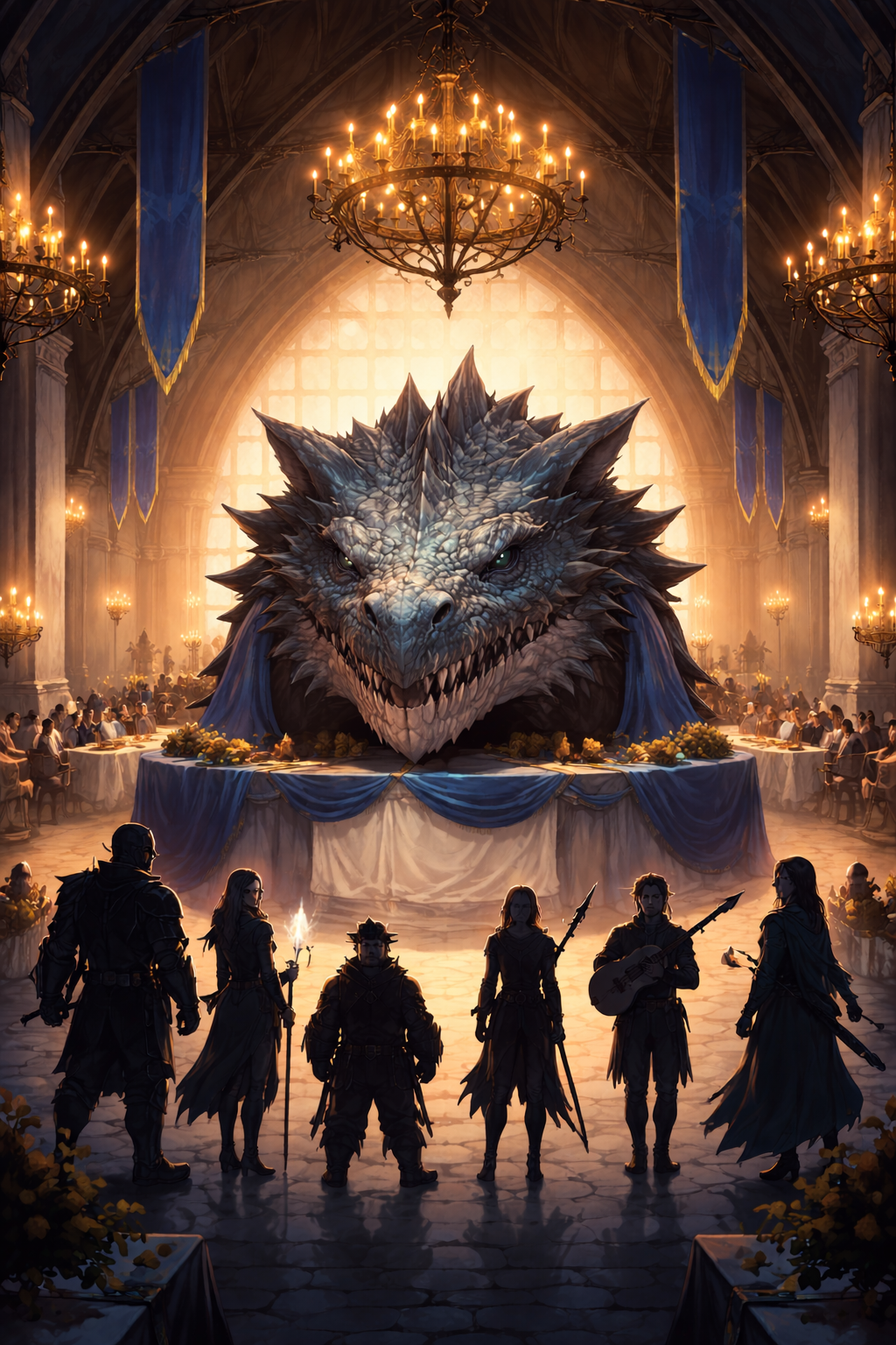 Cover art for The Vanguard's Keeper, a fantasy scenario on AI Dungeon