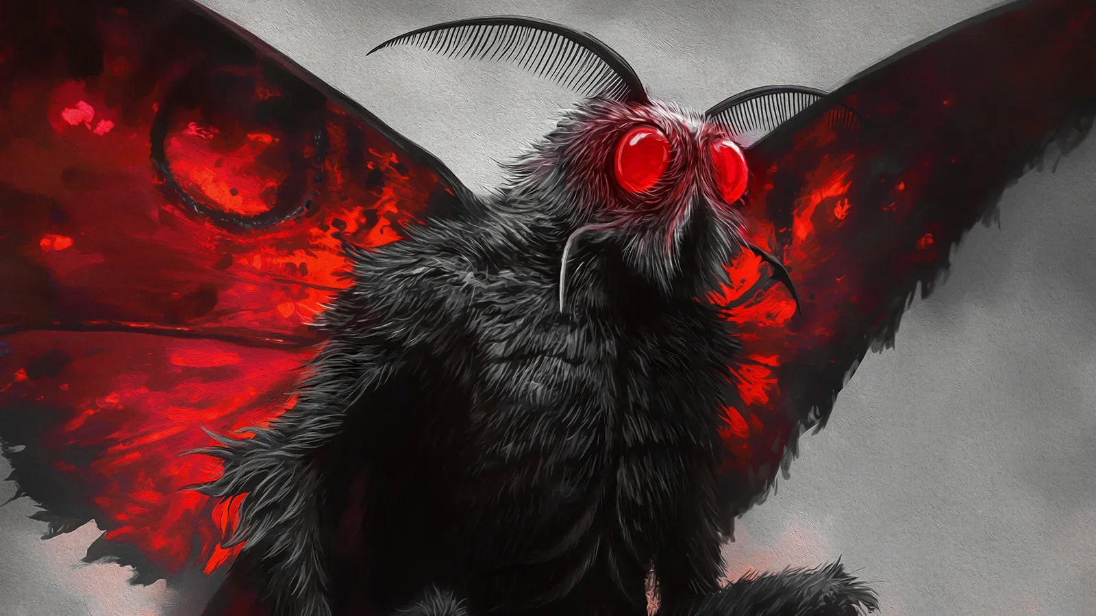 Cover art for Encounter The Mothman, a cryptid scenario on AI Dungeon