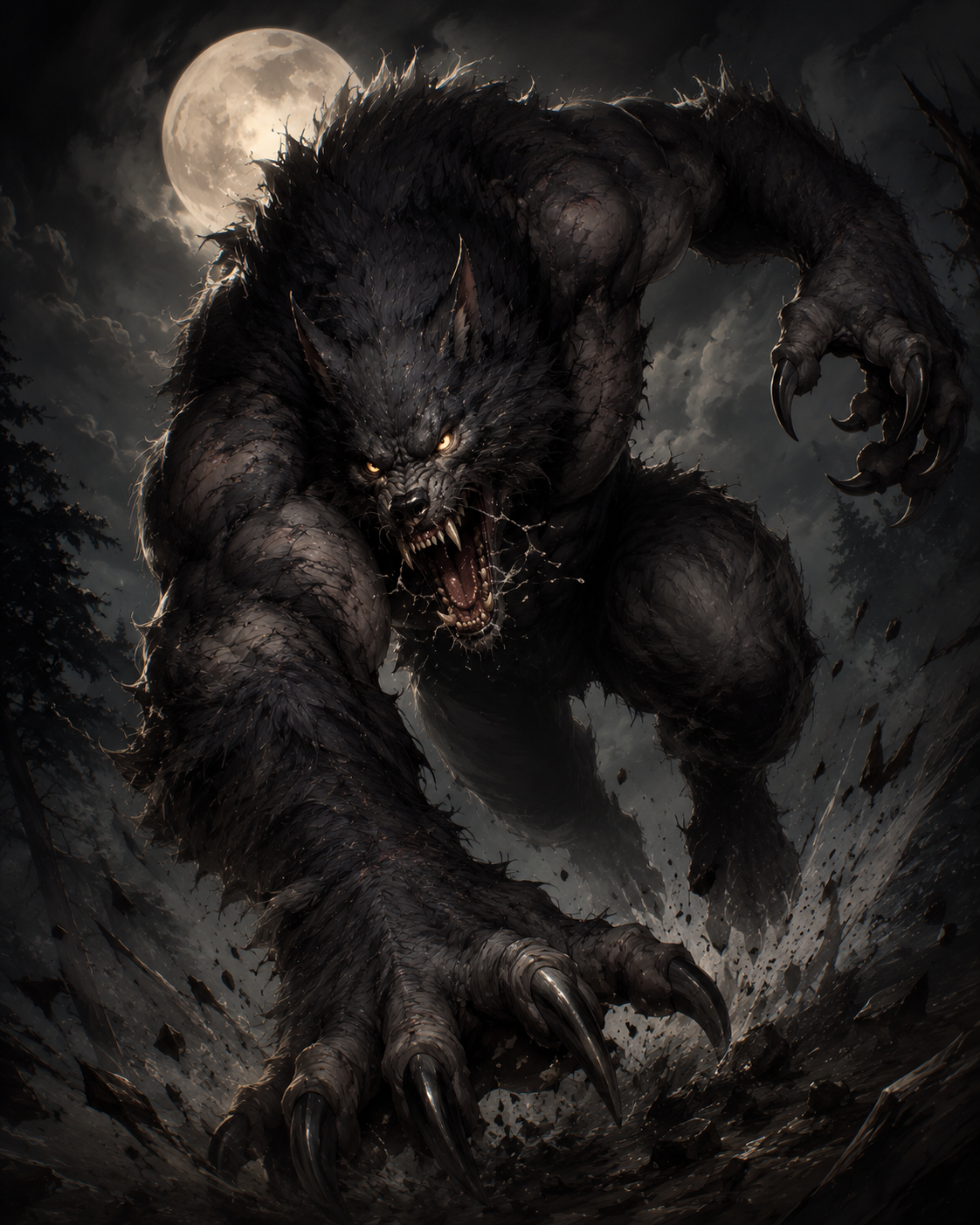 Cover art for Everafter Bureau: The Big Bad Wolf, a magic scenario on AI Dungeon