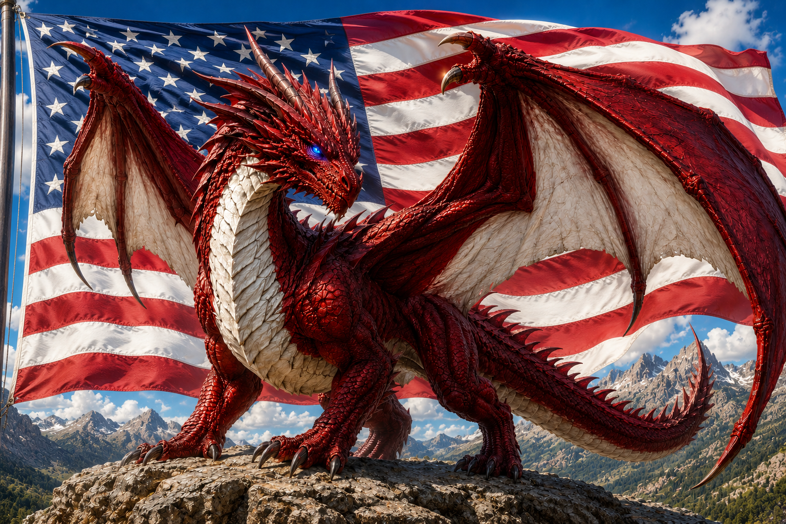 Cover art for (IS) 🎠American Dragon, an america scenario on AI Dungeon
