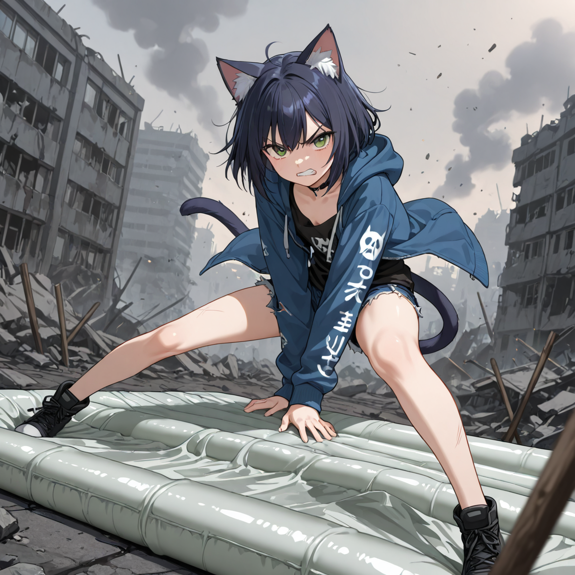 Cover art for Apocalyptic furry-aurora-virus survival, an inner self scenario on AI Dungeon