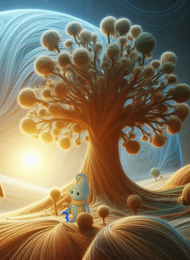Cover art for neur0loom: Knots Have Meaning, a neurodivergent scenario on AI Dungeon