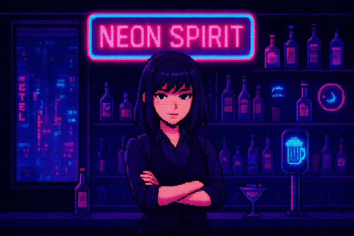 Cover art for Neon Spirit, a slice of life scenario on AI Dungeon