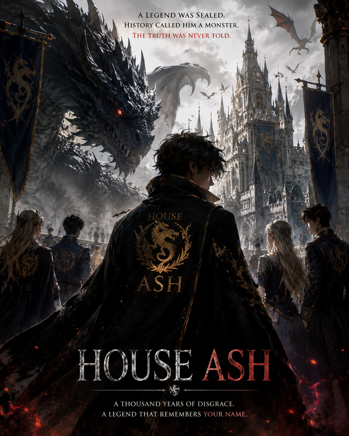 Cover art for House Ash, a dragon scenario on AI Dungeon