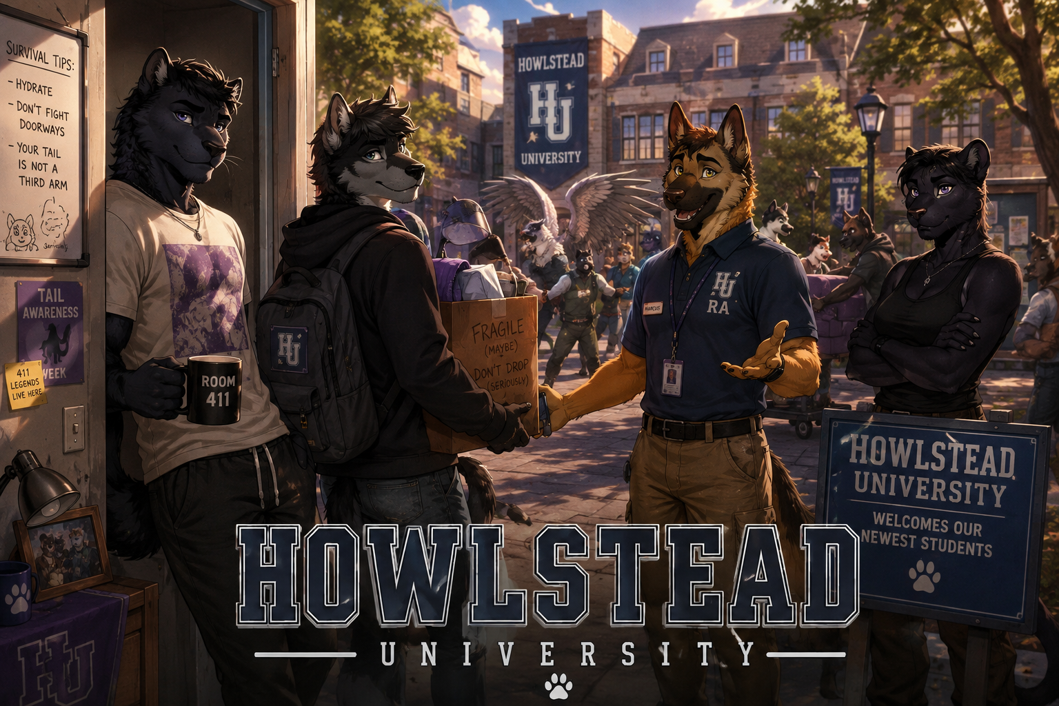 Cover art for Howlstead University , a slice of life scenario on AI Dungeon