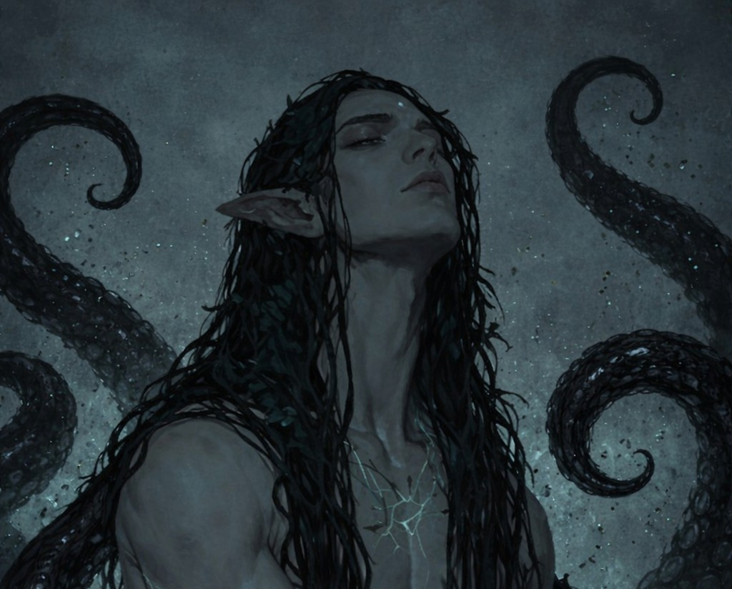 Cover art for Velion, the Octopus (🎭+🎴), a mermaid scenario on AI Dungeon