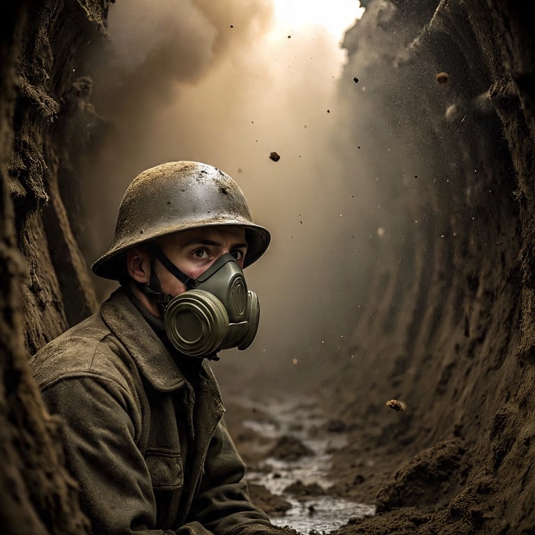 Cover art for A soldier in Thillsteel - censored, a war scenario on AI Dungeon