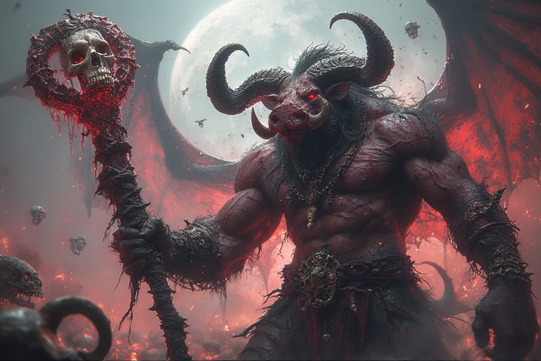 Cover art for Orcus's Wrath, a dungeons dragons scenario on AI Dungeon