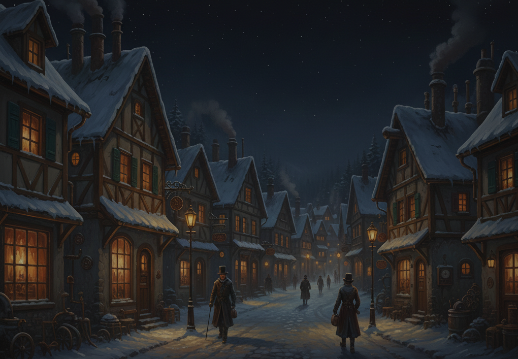 Cover art for Cogten Village (WIP), a cottagecore scenario on AI Dungeon